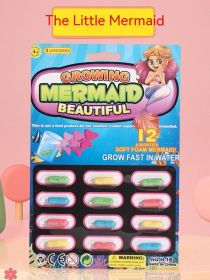 Water-soaking Expansion Capsule Toy Water-absorbing Sponge (Option: Mermaid)