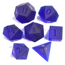 Dice Board Game Casual Game Multi-sided Digital Sieve Seven Tablets Suit (Option: Sandblasting Blue)