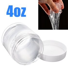 Colored Clay Fruit Puree Fruit Slices Crystal Mud Soft Boxed Pressure Reduction Toy (Option: Transparent Crystal Mud 100ml)