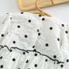 Baby Girl Polka Dot Pattern Bow Decoration Bodysuit With Headband