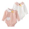 Baby Girl Cartoon Shape Long Sleeve Cute Onesies Bodysuit