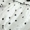 Baby Girl Polka Dot Pattern Bow Decoration Bodysuit With Headband