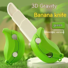 Mini Banana Radish Knife Decompression Toy (Option: Long Style And Green)