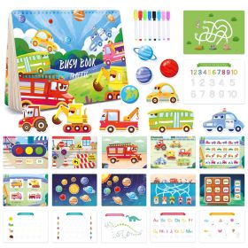 Dinosaur Theme Busy Book Busy Book Children's Toy Book Early Education (Option: Traffic Theme Busy Book)