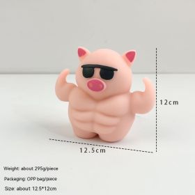 Release Pig Squeezing Toy Decompression Toy (Option: Small Size Muscle Pig OPP)