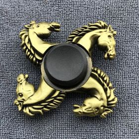 Bronze Alloy Fingertip Gyro Relieving Spinning Top Rotating Hand Spinner (Option: Qidang Xianqian)