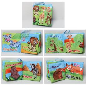 Children's Baby Cognition Cloth Book Early Education (Option: Animal World)