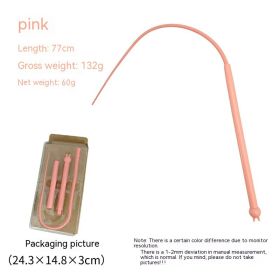Silicone Cat Playing Rod Simulation Mouse Catching Can Be Replaced (Option: Pink Silicone Part Replaceable)