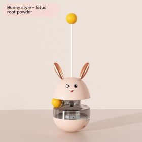 New Pet Tumbler Toy Cat Turntable (Option: Lotus Root Pink Bunny Style)