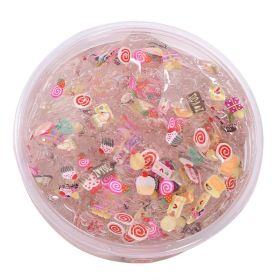 Colored Clay Fruit Puree Fruit Slices Crystal Mud Soft Boxed Pressure Reduction Toy (Option: Cake Piece Mud 60ml)