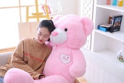 Big Bear Teddy Bear Doll Plush Toys (Option: Pink-190CM)
