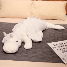 Little Flying Dragon Doll For Girls Sleeping Leg-supporting Pillow Dinosaur Doll Plush Toy (Option: White-150cm)