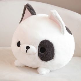 Lovely Soft Cute Round Roll Puppy Plush Toy Pillow (Option: Bulldog-40x35cm)