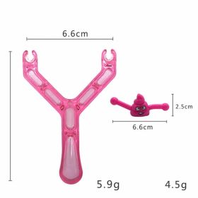 Vent Poop Slingshot Poop Launcher Strange Whole People Traditional Nostalgic Children's Toys (Option: Pink-Poop 1)