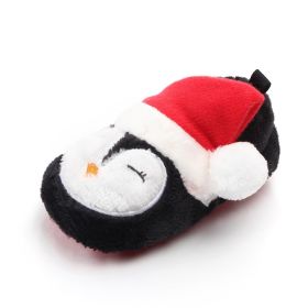 Christmas Baby Soft Sole Shoes Toddler (Option: Christmas Penguin-12cm)
