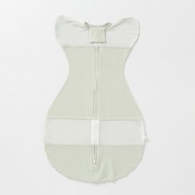 Newborn Swaddling Gro-bag Baby's Blanket Baby Cotton Blanket (Option: Dark Green-M)