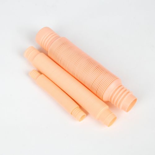 Decompression Toy Children's Corrugated DIY Stretch Tube Macaron Color Stretch Plastic Tube