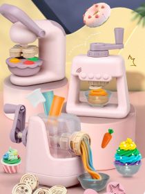 Children's Colorful Mud Toys Suit Creative Handmade Colored Flour Colored Clay Mold Plasticene (Option: B Ice Cream Machine)