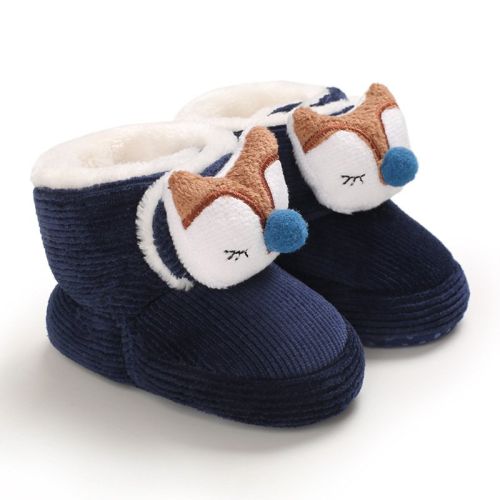 Baby Cotton-padded Winter High-top Children's Cartoon Cute Toddler Soft Bottom Boot