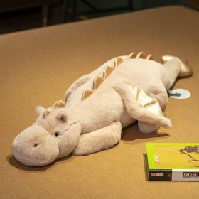 Lying Little Flying Dragon Plush Toy Large Dinosaur Sleeping Doll Pillow (Option: Pink-110cm)