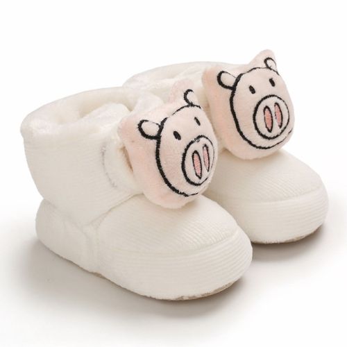 Baby Cotton-padded Winter High-top Children's Cartoon Cute Toddler Soft Bottom Boot