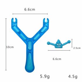 Vent Poop Slingshot Poop Launcher Strange Whole People Traditional Nostalgic Children's Toys (Option: Blue-Slingshot 1)